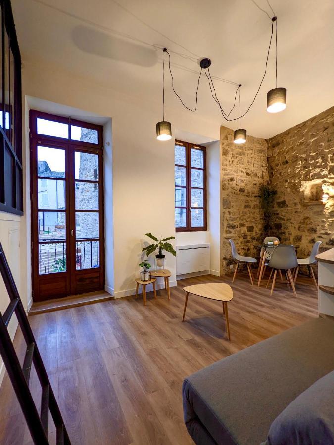 Joli Appartement De Charme Renove En Centre Ville Aubenas Eksteriør bilde
